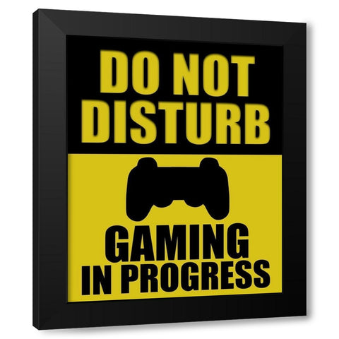 Do Not Disturb Black Modern Wood Framed Art Print by Bailey, Ann