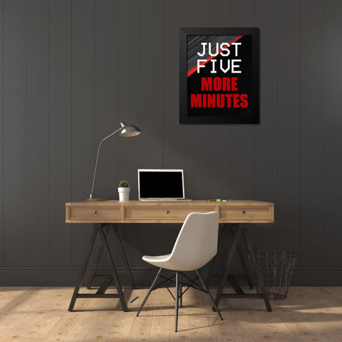 Gamer 1 Black Modern Wood Framed Art Print by Bailey, Ann