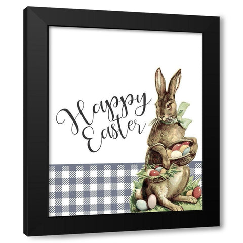 Happy Easter 1 Black Modern Wood Framed Art Print with Double Matting by Bailey, Ann