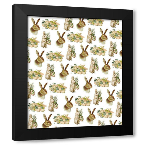 Happy Easter 3 Black Modern Wood Framed Art Print with Double Matting by Bailey, Ann
