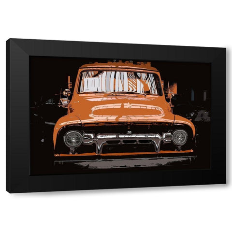 Oldtimer Black Modern Wood Framed Art Print by Bailey, Ann