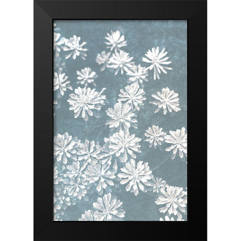Blooms Falling Black Modern Wood Framed Art Print by Bailey, Ann