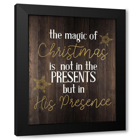 The Magic Black Modern Wood Framed Art Print by Bailey, Ann