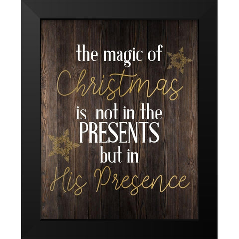 The Magic Black Modern Wood Framed Art Print by Bailey, Ann