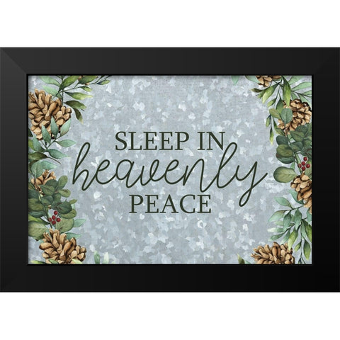 Heavenly Peace Black Modern Wood Framed Art Print by Bailey, Ann