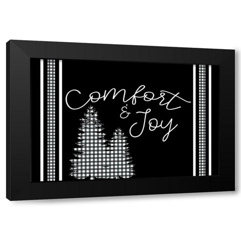 Comfort Black Modern Wood Framed Art Print by Bailey, Ann