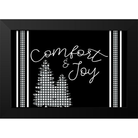 Comfort Black Modern Wood Framed Art Print by Bailey, Ann
