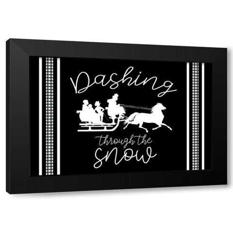 Dashing Black Modern Wood Framed Art Print with Double Matting by Bailey, Ann