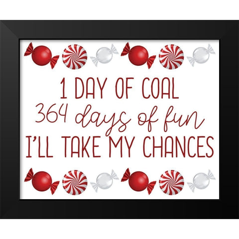 One Day Black Modern Wood Framed Art Print by Bailey, Ann