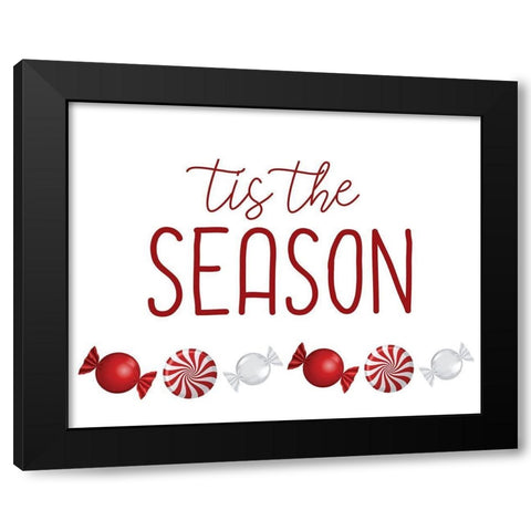 Tis the Season Candy Black Modern Wood Framed Art Print by Bailey, Ann