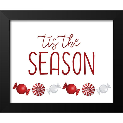 Tis the Season Candy Black Modern Wood Framed Art Print by Bailey, Ann