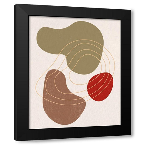 Rock 1 Black Modern Wood Framed Art Print by Bailey, Ann