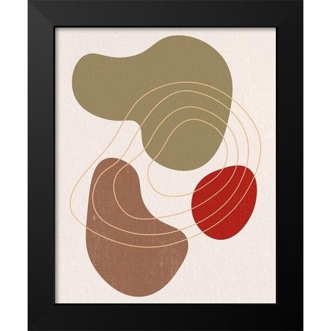 Rock 1 Black Modern Wood Framed Art Print by Bailey, Ann
