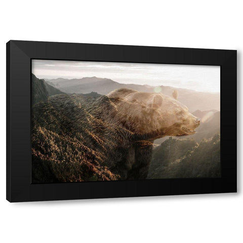 Journey Black Modern Wood Framed Art Print with Double Matting by Bailey, Ann