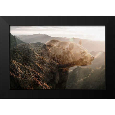 Journey Black Modern Wood Framed Art Print by Bailey, Ann
