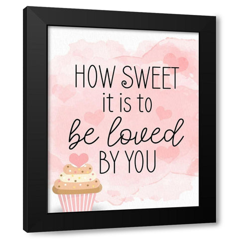 How Sweet Black Modern Wood Framed Art Print with Double Matting by Bailey, Ann