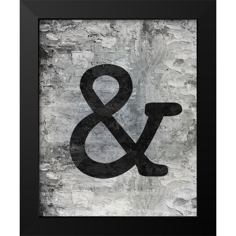 Symbol 1 Black Modern Wood Framed Art Print by Bailey, Ann