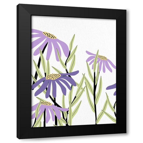 Purple Power 1 Black Modern Wood Framed Art Print by Bailey, Ann