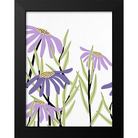 Purple Power 1 Black Modern Wood Framed Art Print by Bailey, Ann
