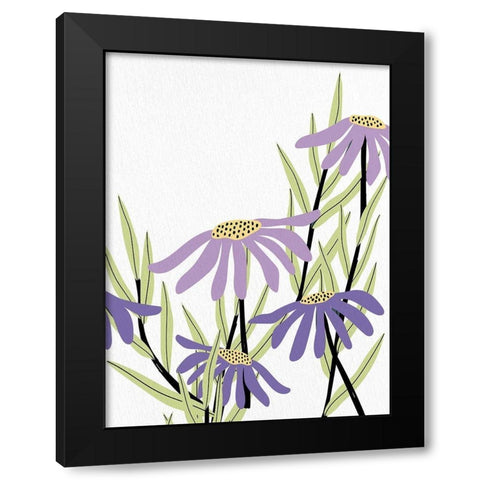 Purple Power 2 Black Modern Wood Framed Art Print with Double Matting by Bailey, Ann