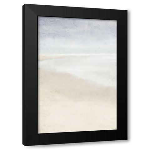 Beach Walk Black Modern Wood Framed Art Print with Double Matting by Bailey, Ann
