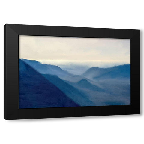 Over the Mountains Black Modern Wood Framed Art Print by Bailey, Ann