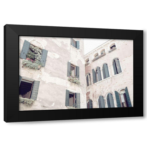 Window View Black Modern Wood Framed Art Print with Double Matting by Bailey, Ann