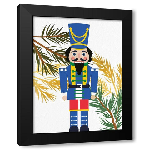 Bright Nutcracker 1 Black Modern Wood Framed Art Print by Bailey, Ann