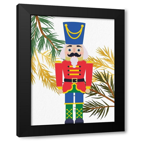 Bright Nutcracker 2 Black Modern Wood Framed Art Print with Double Matting by Bailey, Ann