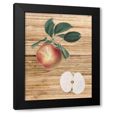 Pressed Fruit 1 Black Modern Wood Framed Art Print by Bailey, Ann
