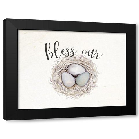Bless Our Nest Black Modern Wood Framed Art Print with Double Matting by Bailey, Ann