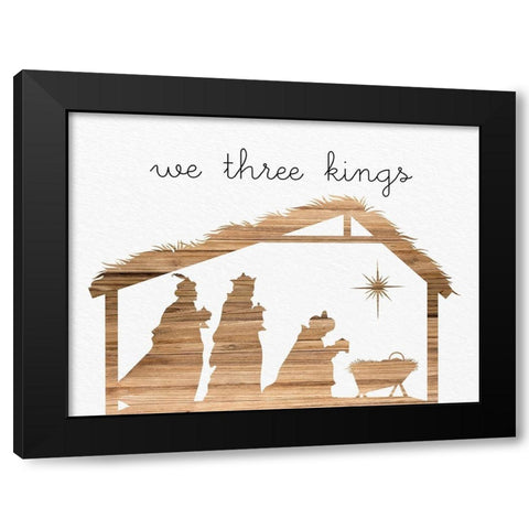 Three Kings Black Modern Wood Framed Art Print with Double Matting by Bailey, Ann