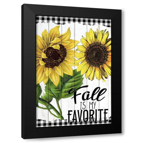 Fall Is My Favorite Black Modern Wood Framed Art Print with Double Matting by Bailey, Ann
