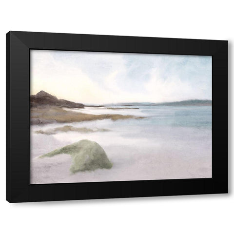 Quiet Beach Black Modern Wood Framed Art Print by Bailey, Ann