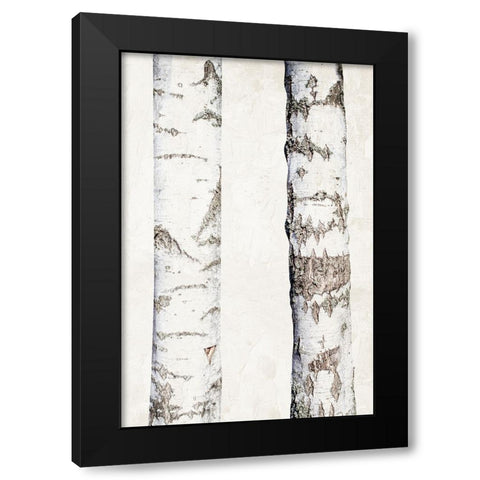 Birches 3 Black Modern Wood Framed Art Print by Bailey, Ann