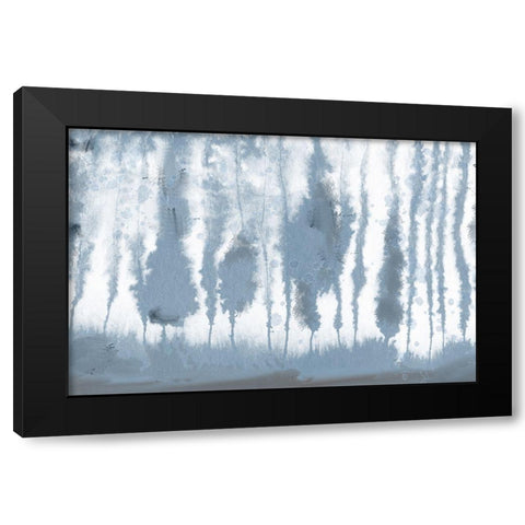 Shaded Blues Black Modern Wood Framed Art Print by Bailey, Ann