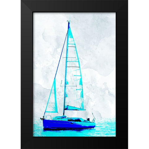 Sail Black Modern Wood Framed Art Print by Bailey, Ann