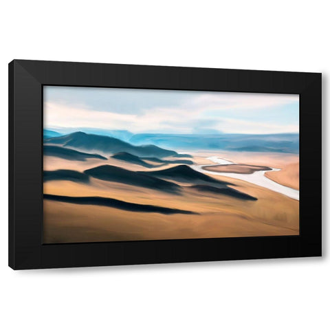 Prairie Black Modern Wood Framed Art Print with Double Matting by Bailey, Ann