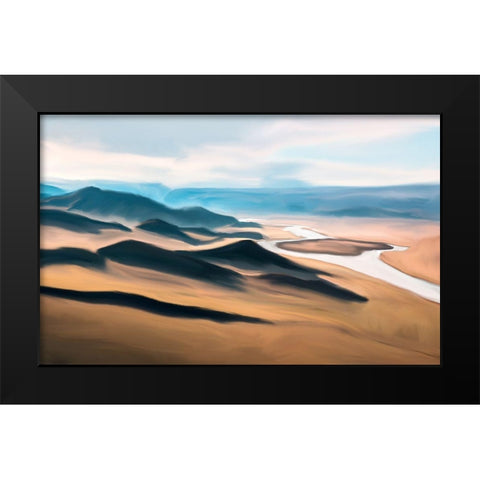 Prairie Black Modern Wood Framed Art Print by Bailey, Ann