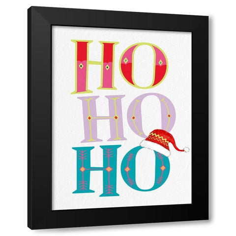 Ho Black Modern Wood Framed Art Print with Double Matting by Bailey, Ann