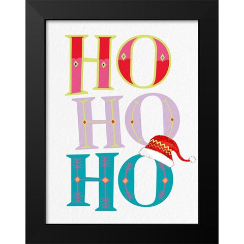 Ho Black Modern Wood Framed Art Print by Bailey, Ann