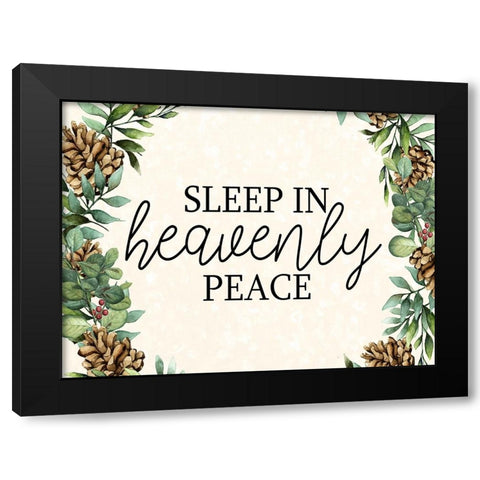 Sleep In Black Modern Wood Framed Art Print with Double Matting by Bailey, Ann