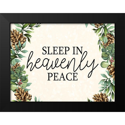 Sleep In Black Modern Wood Framed Art Print by Bailey, Ann