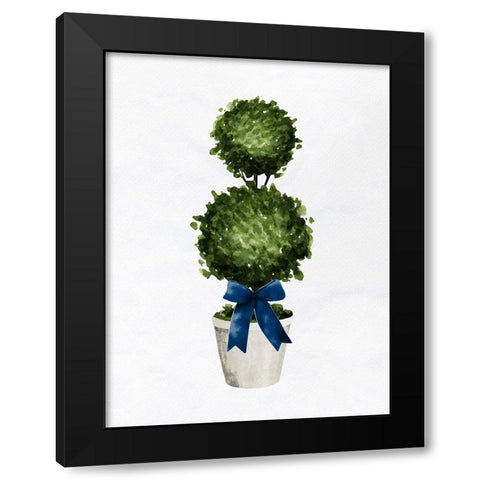 Topiaries 1 Black Modern Wood Framed Art Print by Bailey, Ann