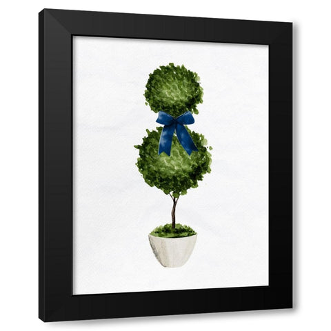 Topiaries 2 Black Modern Wood Framed Art Print with Double Matting by Bailey, Ann