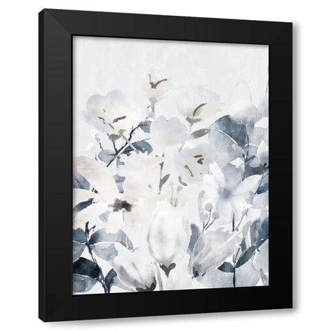 Wildflowers 1 Black Modern Wood Framed Art Print by Bailey, Ann