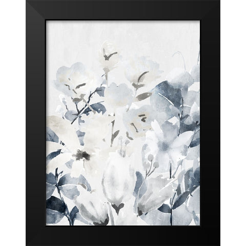 Wildflowers 1 Black Modern Wood Framed Art Print by Bailey, Ann