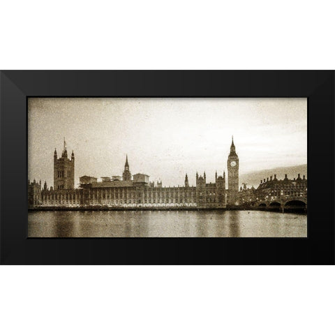 Big Ben Black Modern Wood Framed Art Print by Bailey, Ann