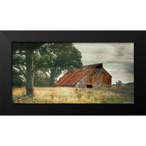 Country Life Black Modern Wood Framed Art Print by Bailey, Ann