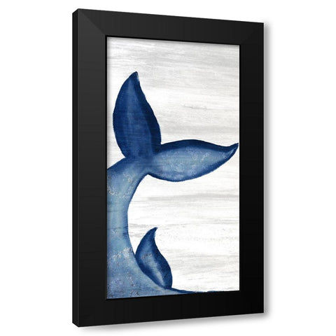 Whale Tails 1 Black Modern Wood Framed Art Print with Double Matting by Bailey, Ann